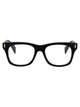 Alexander Mcqueen Black-Black-Transparent Acetate Glasses