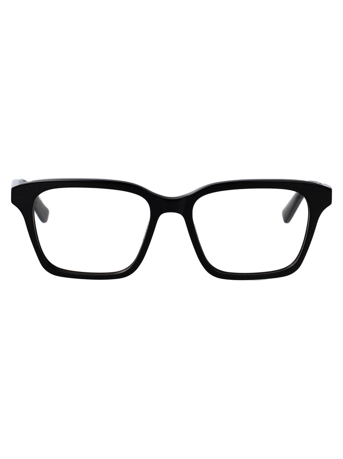 Alexander Mcqueen Black-Black-Transparent Acetate Glasses