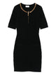 Elisabetta Franchi Black Silk Dress