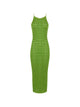Elisabetta Franchi Elisabetta Franchi Striped Chain Knit Maxi Dress
