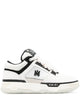 Amiri White Black Leather Cotton Ma Sneakers