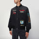 Amiri  Black Cotton And Nylon Bomber Jacket