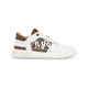 Amiri Brown Pebbled Classic Low Cow Leather Sneakers