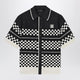 Amiri Checkered Mesh Sweater With Logo Embroidery