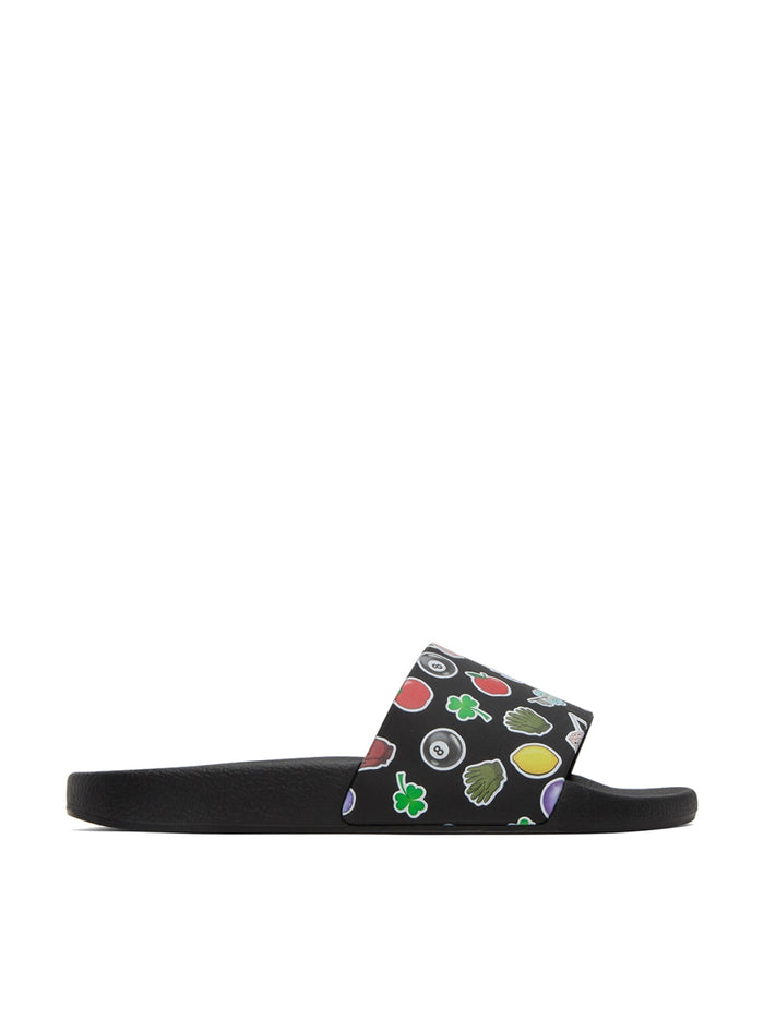Jw Anderson Sticker Logo Slides Sandals