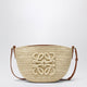 Loewe Eclipse Pouch In Raffia And Leather