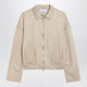 Max Mara Beige Cropped Sweatshirt In Silk Blend
