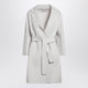 S Max Mara Ivory Short Double Wool Coat