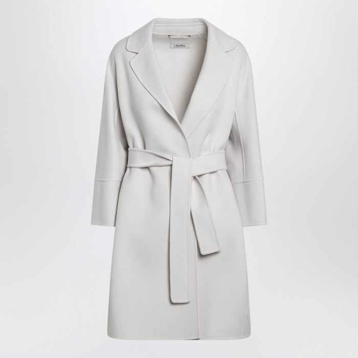 'S Max Mara Ivory Short Double Wool Coat
