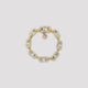 Casablanca Pink And Light Blue Enamel C Link Brass Bracelet