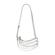 Casablanca Silver Leather Shoulder Bag