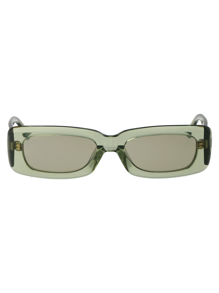 The Attico Acetate Green Gold Sunglasses