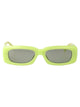 The Attico Acid Green/ Yellow Gold/ Light Green Acetate Sunglasses