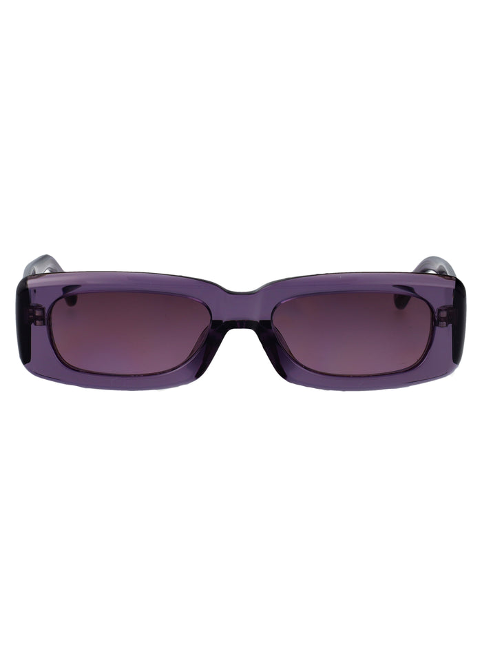 The Attico Purple/ Silver/ Purple Acetate Sunglasses