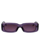 The Attico Purple/ Silver/ Purple Acetate Sunglasses