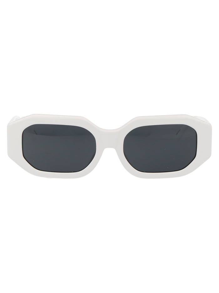 The Attico White/Silver/Grey Acetate Sunglasses