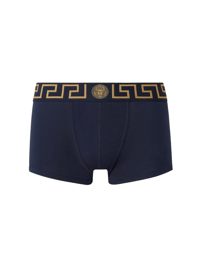 Versace Black Cotton Blend Underwear