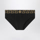 Versace Black Briefs With Greca Waistband
