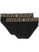 Versace Black Stretch Cotton Brief Set