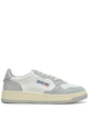 Autry Medalist Low Sneakers In White And Vapor Leather