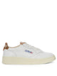 Autry Medalist Low Sneakers In White And Leopard