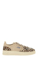 Autry Medalist Low - Genuine Haircalf Trainers With Animal Print