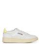 Autry White Fabric Flat Shoes