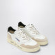 Autry Medalist Trainer In White/Black Leather And Suede
