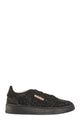 Autry Medalist Low - Suede Trainers With Rhinestones