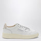 Autry Medalist Low Sneakers In White/Beige Suede