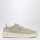 Autry Medalist Low Sneakers In Taupe Suede