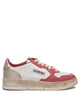 Autry Red Leather Rubber Sneakers