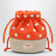 Tinycottons Mushroom-Shaped Bucket Hat With Drawstring