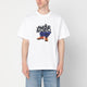 Awake Ny  White T-Shirt With Stomper Logo Print