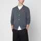 Comme Des Garçons Shirt Grey Wool Cardigan