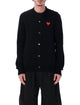 Comme Des Garçons Play Comme Des Garçons Play Red Heart V-Neck Cardigan