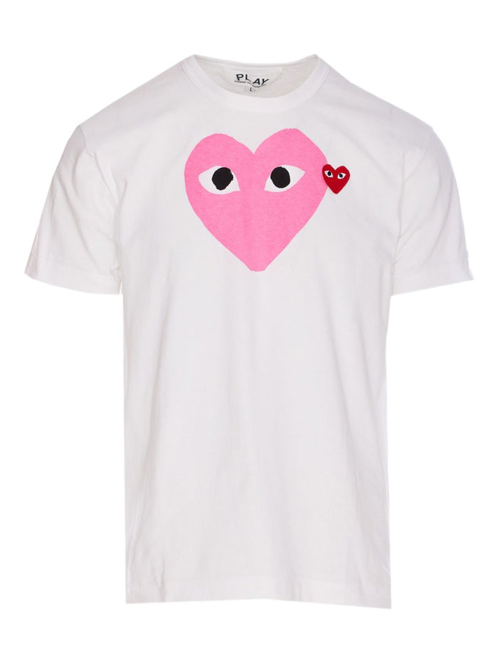 Comme Des Garçons Play Logo Cotton T-Shirt