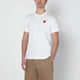 Comme Des Garçons White Cotton Tshirt