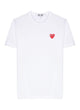 Comme Des Garçons Play Tshirt Red Emblem Knit