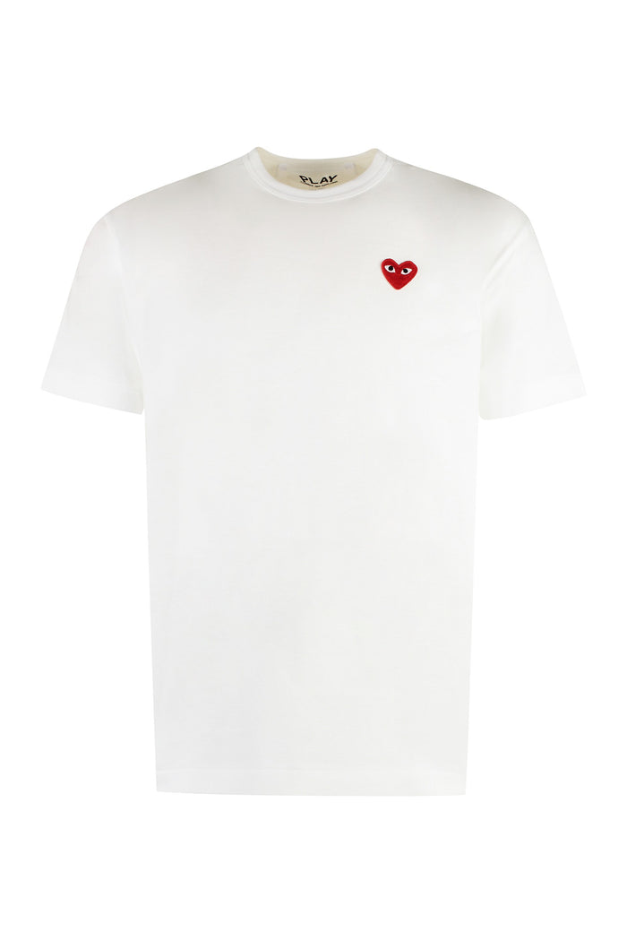 Comme Des Garçons Play Logo Cotton T-Shirt
