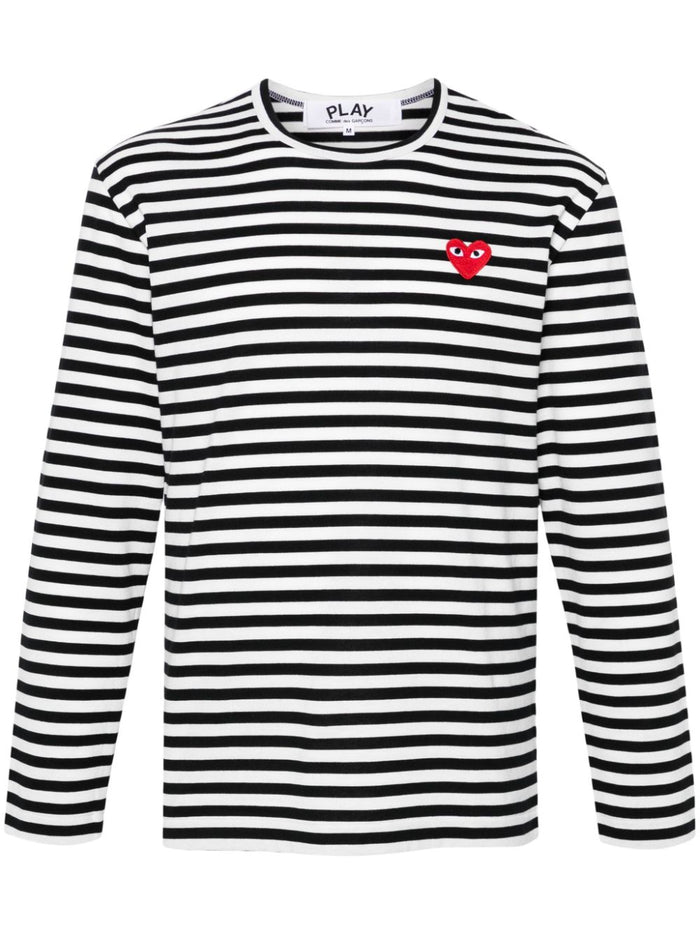 Comme Des Garçons Striped Cotton T-Shirt