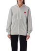 Comme Des Garçons Play Red Heart Full Zip Hoodie