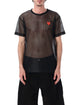 Comme Des Garçons Play Comme Des Garçons Play Mesh T-Shirt With Red Heart