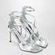 Jimmy Choo Azia 95 Metallic Silver Sandals