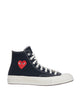 Comme Des Garçons Play Small Red Heart Hi Top Shoes