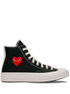 Comme Des Garçons Play Chuck Taylor Red Heart Sneakers