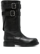 Ann Demeulemeester "Osmo" Rounded Boots With Belts