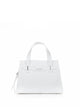 Orciani Posh Medium White Handbag With Shoulder Strap