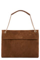 Orciani Venus Peach Midi Bag In Suede