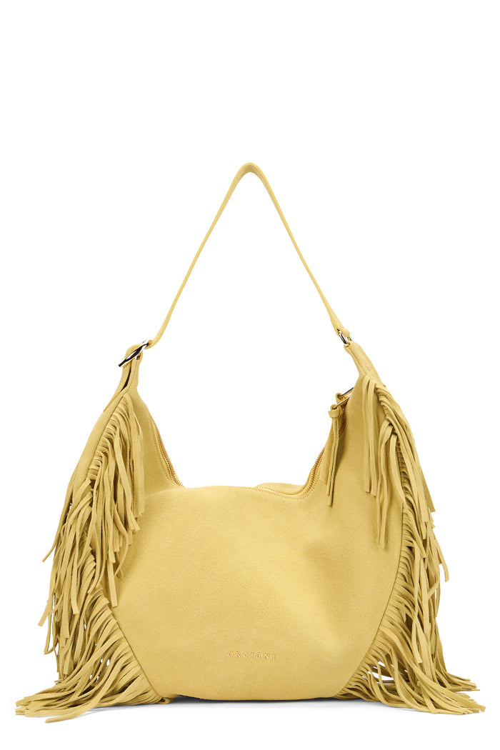 Orciani Isla Suede Bag With Fringes